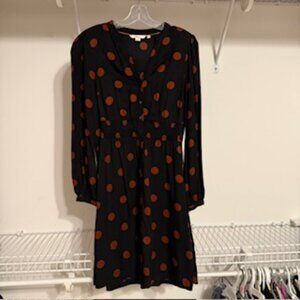 Boden, Size 6, Navy Polka Dot Dress